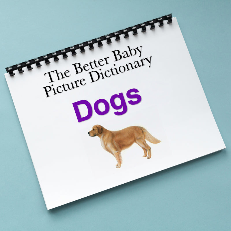 DOGS Picture Dictionary Book (English & Spanish)