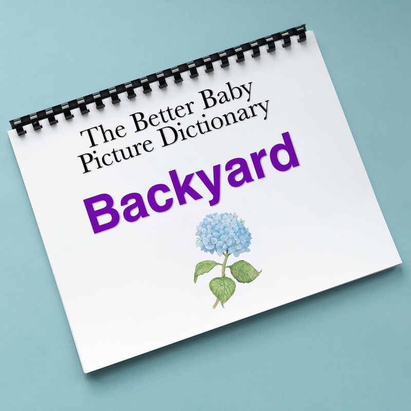BACKYARD Picture Dictionary Book (English & Spanish)