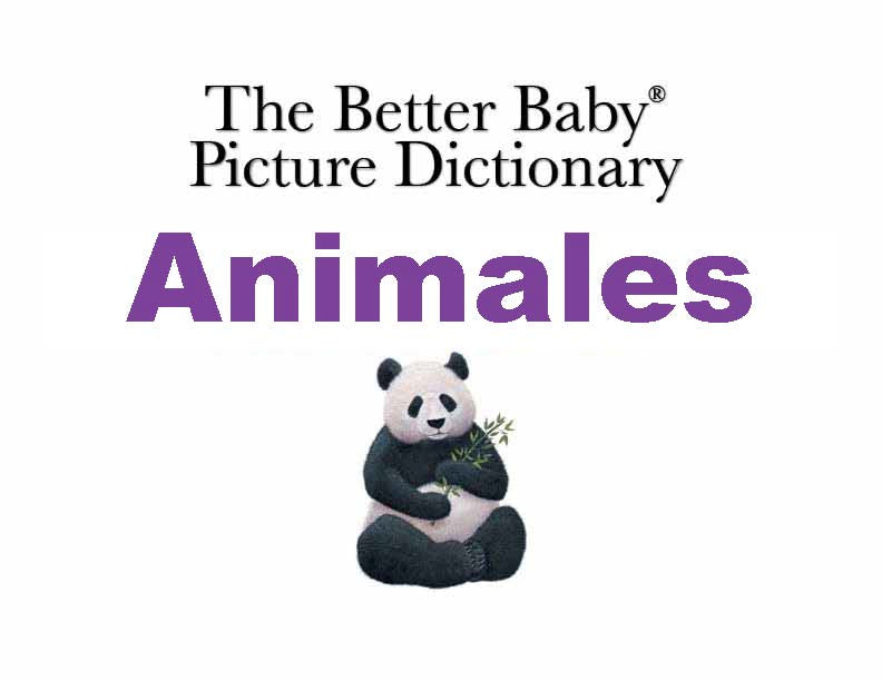 ANIMALS Picture Dictionary Book (English & Spanish)